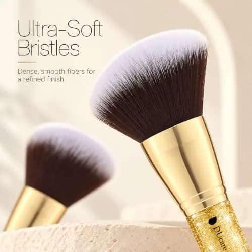 DUcare 2Pcs Double Ended Foundation & Contour Makeup Brush Set | Soft Synthetic Face Brushes for Liquid, Cream & Powder thumbnail 7