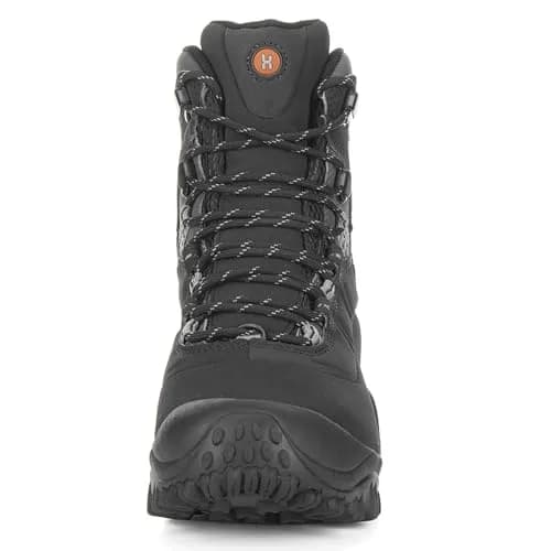 XPETI Men’s Thermator Mid-Rise Waterproof Hiking Boot Insulated Non-Slip Black 7 | Waterproof, Insulated & Traction Ready thumbnail 5