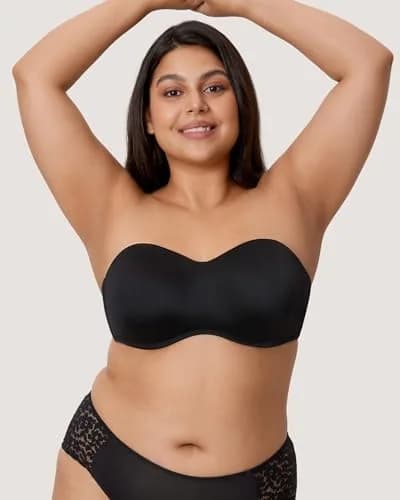DELIMIRA Strapless Bandeau Minimizer Bra 42D | Reduce Bust Profile & Support thumbnail 6