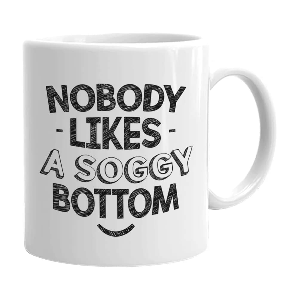 Bubble Hugs Mom Coffee Mug 11 oz | Baking Gift for Women & Mom (110c) — Nobody Likes A Soggy Bottom White