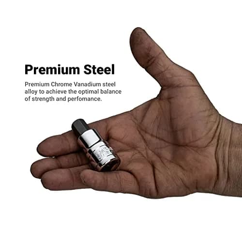 Capri Tools 7/32-Inch Hex Bit Socket 3/8-Inch Drive SAE (1.46 inches / 0.01 oz) | Forged S2 Steel Professional Grade thumbnail 3