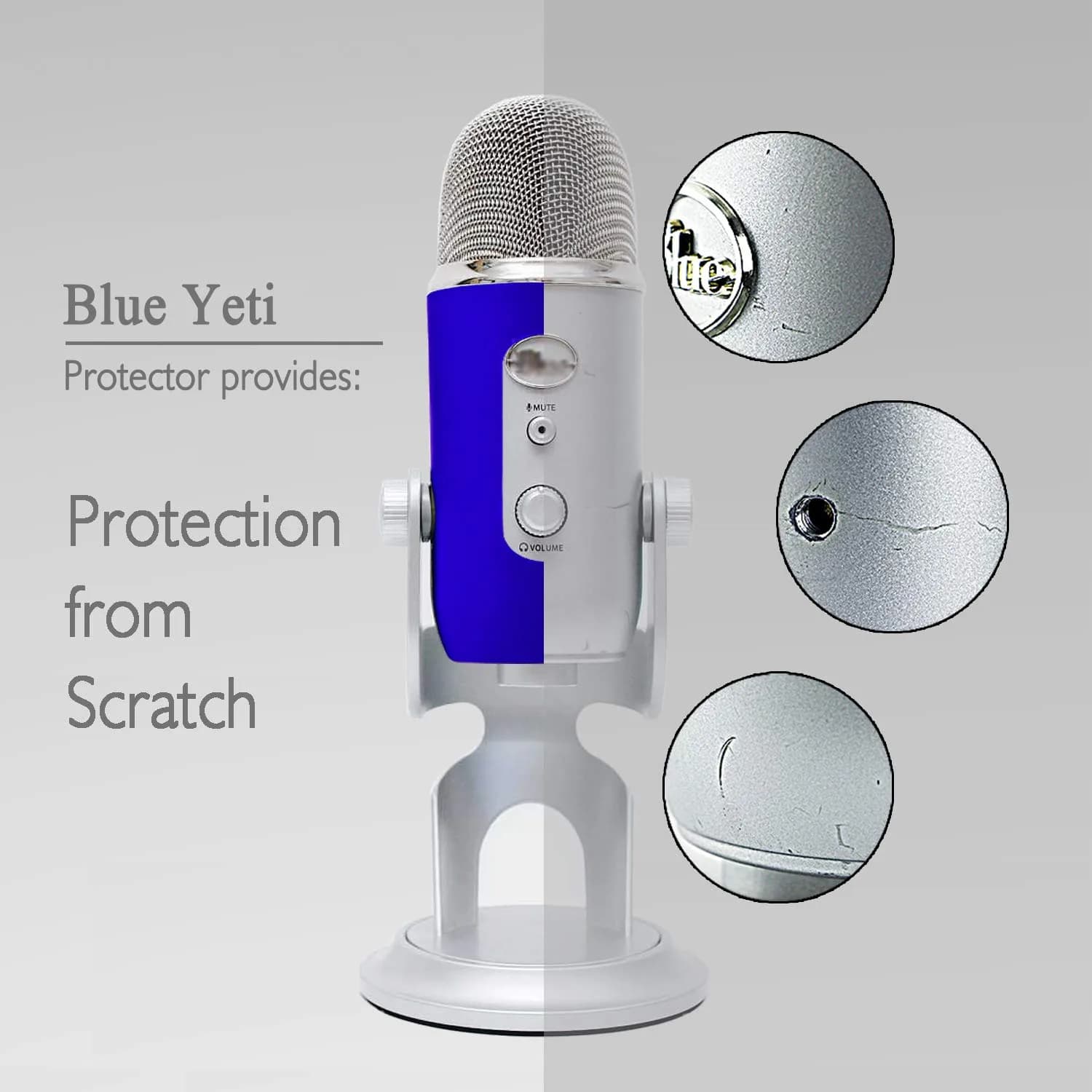 YOUSHARES Blue Foam Microphone Windscreen for Blue Yeti & Yeti Pro Microphones - view 4