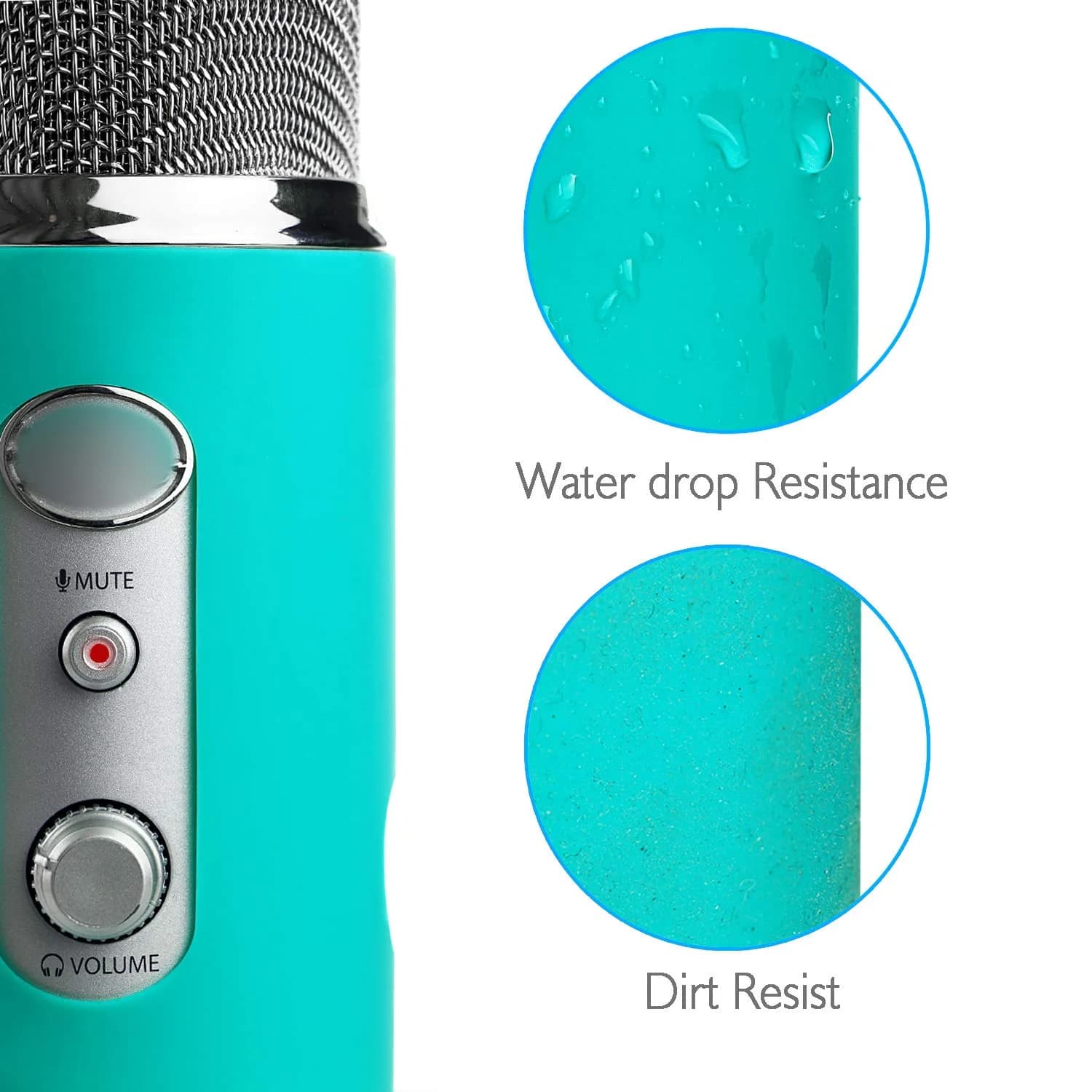 YOUSHARES Microphone Windscreen Foam Green for Blue Yeti & Yeti Pro | 2.36 cm (0.93 in) Thickness - view 5