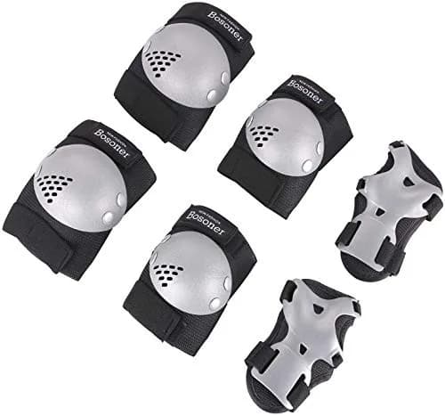 BOSONER Kids/Youth Knee Pads Elbow Pads Wrist Guards Set for 3-15 Years | Multi-Sport Impact Protection thumbnail 1