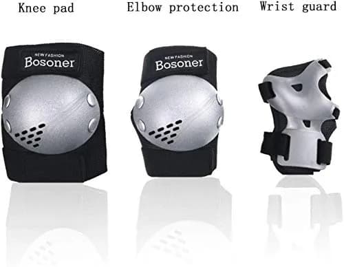 BOSONER Kids/Youth Knee Pads Elbow Pads Wrist Guards Set for 3-15 Years | Multi-Sport Impact Protection thumbnail 2