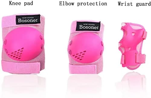 BOSONER Kids/Youth Knee Pads Elbow Pads Wrist Guards Set for 3-15 Years | Child Protective Gear for Multi-Sports thumbnail 2
