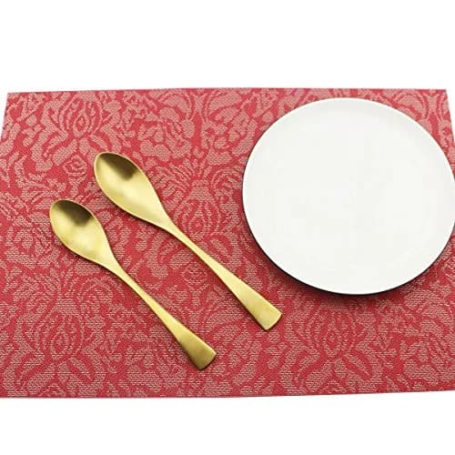 Uniturcky 6-Piece Flatware Set,Extra Thick Heavy Duty - 18/10 Stainless Steel Cutlery Sets,High Matte Finish Gold Flatware Sets Service for 1,Multipurpose Use for Home,Kitchen,Tableware Utensil Sets thumbnail 5