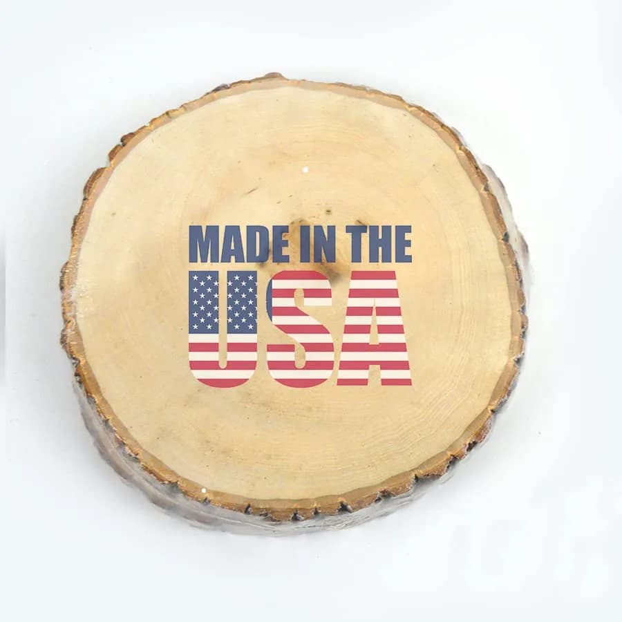 Wilson Basswood Round Rustic Wood Slice for Natural Décor, DIY Crafts (7-9") Set of Four | Rustic, Natural, Carvable thumbnail 8