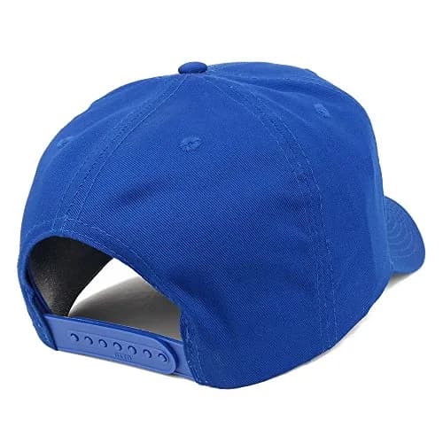 Armycrew XXL Oversize High Crown Adjustable Solid Baseball Cap - Royal Blue | Fits 2XL-3XL (62cm) thumbnail 3