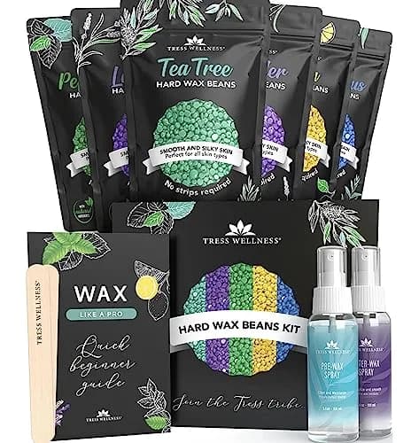 Tress Wellness Hard Wax Beads Variety 595g (20.8 Oz) | Professional At-Home Hair Removal Kit for Bikini, Brazilian & Full Body thumbnail 1