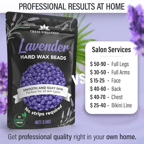 Tress Wellness Hard Wax Beads Variety 595g (20.8 Oz) | Professional At-Home Hair Removal Kit for Bikini, Brazilian & Full Body thumbnail 6