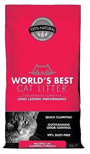 World's Best Cat Litter Multiple Cat Clumping Formula 3.18 kg (7 lbs) | Odor Control & Easy Scooping thumbnail 2