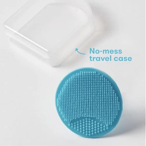 Frida Baby DermaFrida SkinSoother Bath Brush Blue | Gentle Silicone for Dry Skin, Cradle Cap & Eczema thumbnail 6