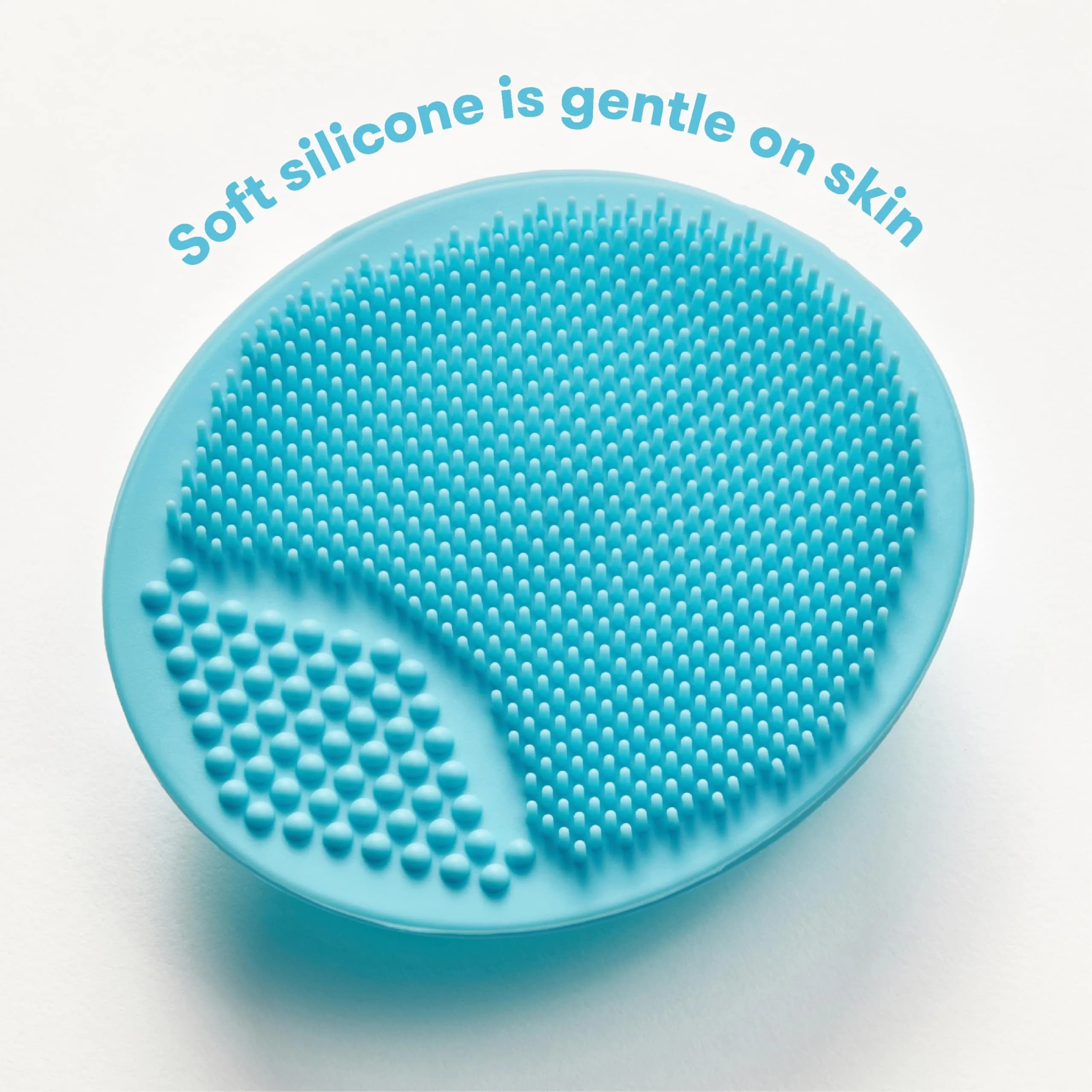 Frida Baby DermaFrida SkinSoother Bath Brush Blue | Gentle Silicone for Dry Skin, Cradle Cap & Eczema - view 4