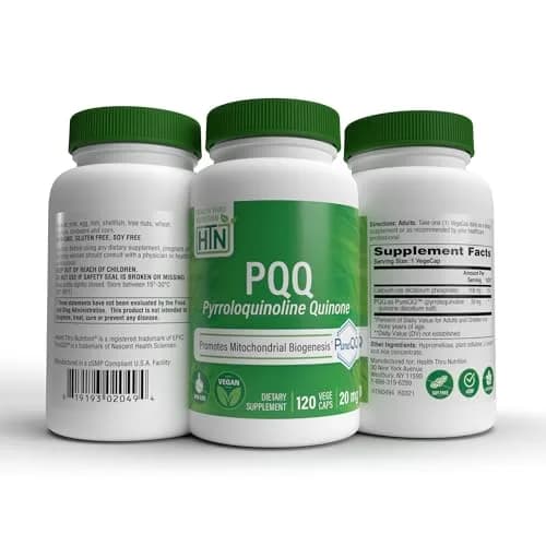Health Thru Nutrition PQQ 20mg Pyrroloquinoline Quinone 120 Capsules | Supports Mitochondrial Biogenesis & Cellular Energy thumbnail 8