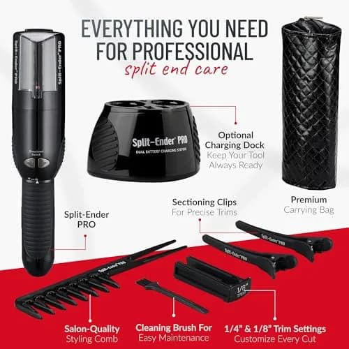 Split-Ender PRO Hair Trimmer with Charging Station | Effortless Split-End Removal for All Hair Types thumbnail 4