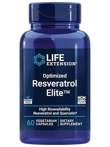 Life Extension Optimized Resveratrol Elite Healthy Aging 60 Vegetarian Capsules | Supports Cardiovascular & Brain Health thumbnail 1