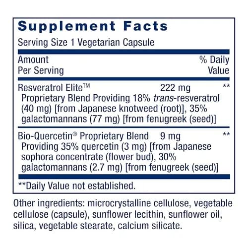Life Extension Optimized Resveratrol Elite Healthy Aging 60 Vegetarian Capsules | Supports Cardiovascular & Brain Health thumbnail 3