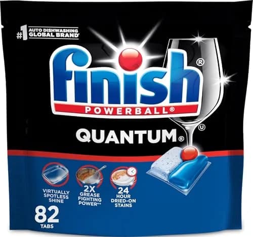 Finish Quantum Dishwasher Pods 82 Count | 24-Hour Dried-On Stain Removal - main product image