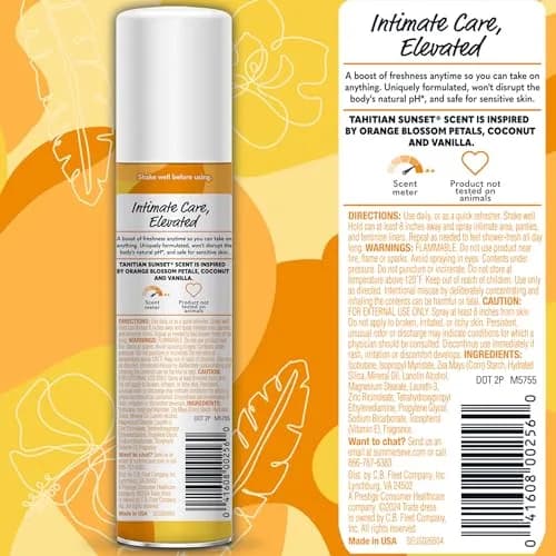 Summer's Eve Daily Refreshing Feminine Spray Tahitian Sunset 120ml (2 Fl Oz x 6) | pH Balanced Odor Control thumbnail 7