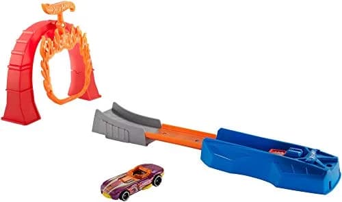 Hot Wheels Flame Jumper Playset, Multicolor | Classic Stunt Track with Iconic Cars thumbnail 1