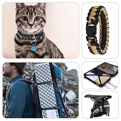 CooBigo 100-Pack Assorted 3/8" Side Release Buckles | Plastic POM, 10mm Webbing Fit thumbnail 7