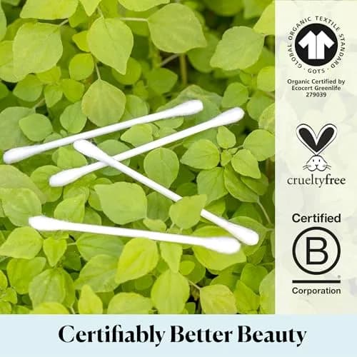 Sky Organics Organic Cotton Swabs 1000 Ct | Hypoallergenic, Chlorine-Free, Sustainable thumbnail 6
