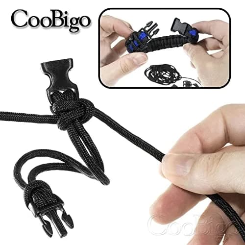 CooBigo 200-Pack Assorted 3/8" Curve Contoured Side Release Buckles | Plastic POM for Paracord Bracelets & Pet Collars thumbnail 6