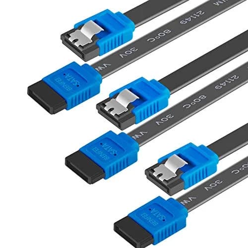 BENFEI SATA Cable III 3 Pack 18 Inch | Fast Data Transfer with Locking Latch thumbnail 1