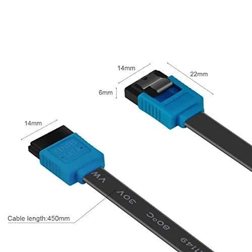 BENFEI SATA Cable III 3 Pack 18 Inch | Fast Data Transfer with Locking Latch thumbnail 4