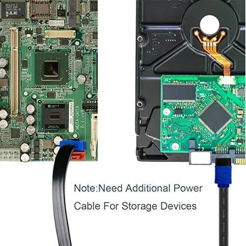 BENFEI SATA Cable III 3 Pack 18 Inch | Fast Data Transfer with Locking Latch thumbnail 6
