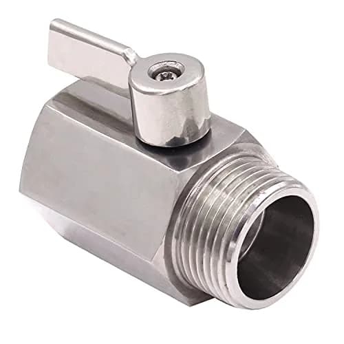 DERNORD 1 inch Stainless Mini Ball Valve NPT Female x Male Thread SUS304 | Corrosion-Resistant, 1/4 Turn Shut-Off, Suitable for Water, Air & Gas thumbnail 6