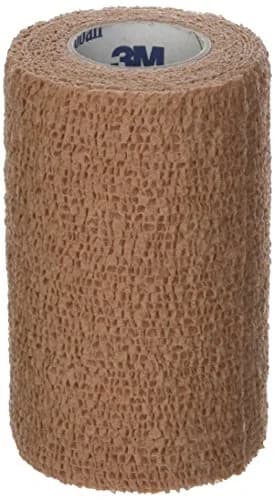 3M Coban Self-Adherent Wrap 4"x 5yds (18 Rolls) | Secures Dressings & Immobilizes Injuries thumbnail 1