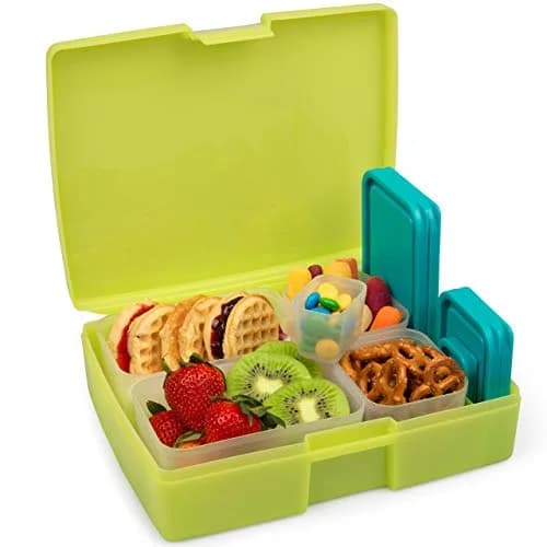 Bentology Food Storage Container Set with Leakproof Snack Containers & Utensil Holder | Kid & Office Meal Prep thumbnail 4