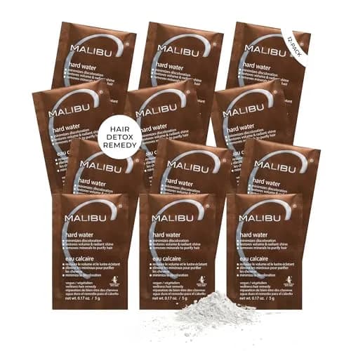Malibu C Hard Water Wellness Remedy 12 Pack | Vitamin C Deep-Cleaning Hair Treatment for Mineral Deposits thumbnail 1