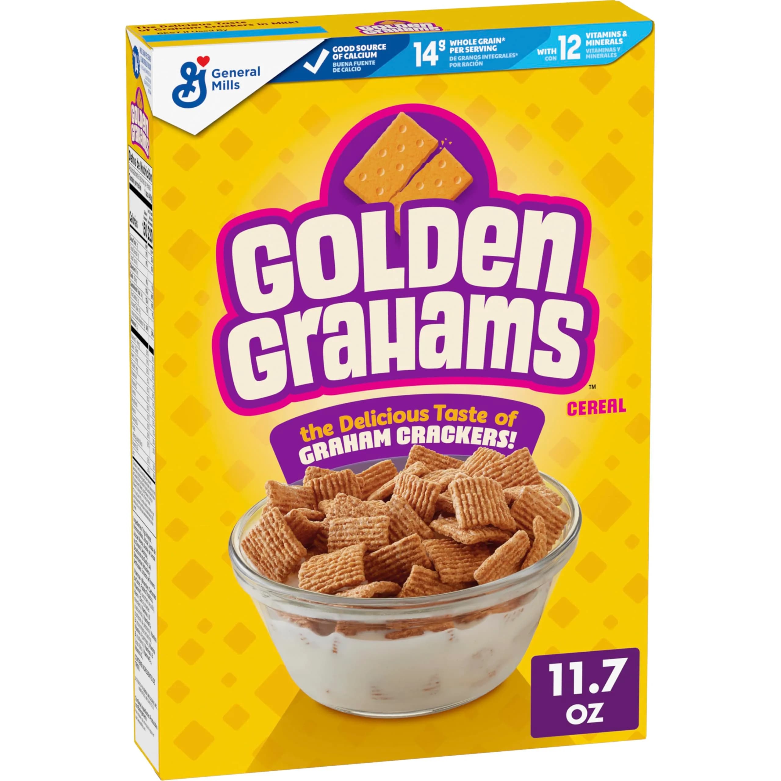 Golden Grahams Whole Grain Breakfast Cereal 332g (11.7 oz) | Nostalgic Graham Cracker Taste