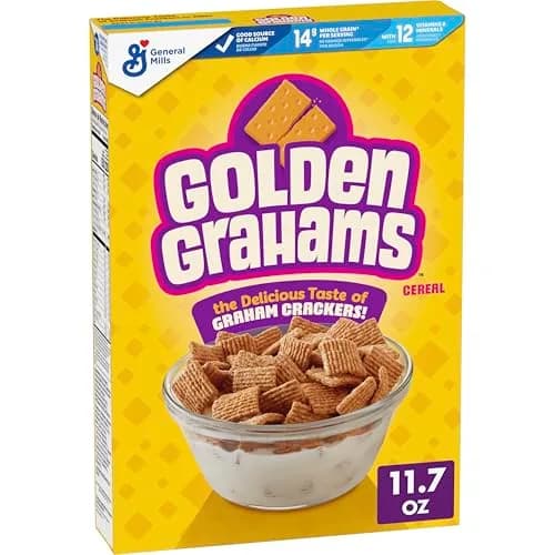Golden Grahams Whole Grain Breakfast Cereal 332g (11.7 oz) | Nostalgic Graham Cracker Taste thumbnail 1