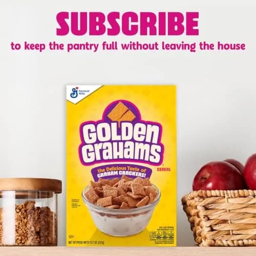 Golden Grahams Whole Grain Breakfast Cereal 332g (11.7 oz) | Nostalgic Graham Cracker Taste thumbnail 8
