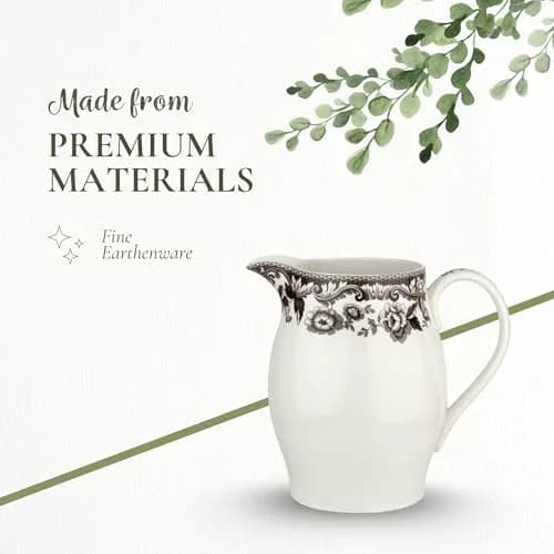 Spode Delamere Porcelain Pitcher 1657ml (56 Oz) | Classic British Flowers Design for Serving Beverages thumbnail 4
