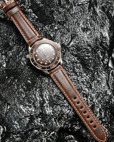 REZERO Leather Watch Bands, Thickened Vintage Strap 22mm | Classic Oil-Waxed Leather thumbnail 7