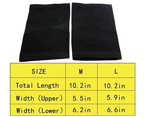 JUMISEE Cotton Knee Sleeves for Support & Pain Relief | Breathable Compression for Running & Arthritis (Large) thumbnail 7