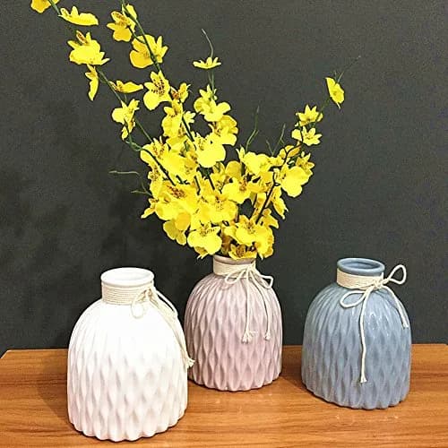 Anding Modern Vase Home Decoration Grid Design White Porcelain Bottle | Elegant, Modern Style thumbnail 6