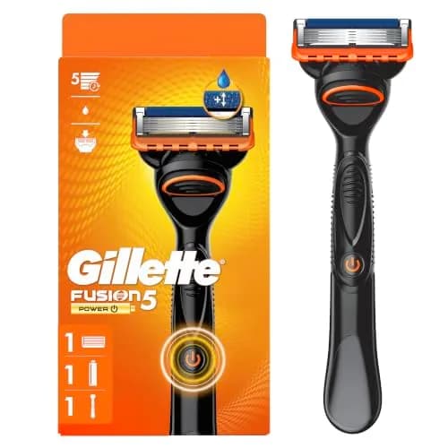 Gillette Fusion5 Power Razor for Men, Handle + 1 Refill | Micro Pulses for Smooth Shave thumbnail 1