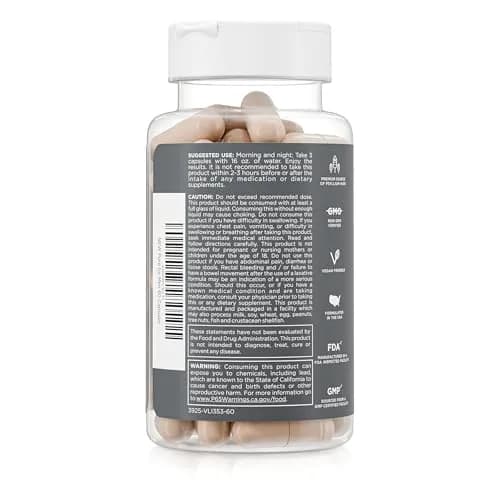 Pure for Men Stay Ready Fiber Supplement Psyllium Husk 60 Vegan Capsules | Supports Digestive Health & Regularity thumbnail 3