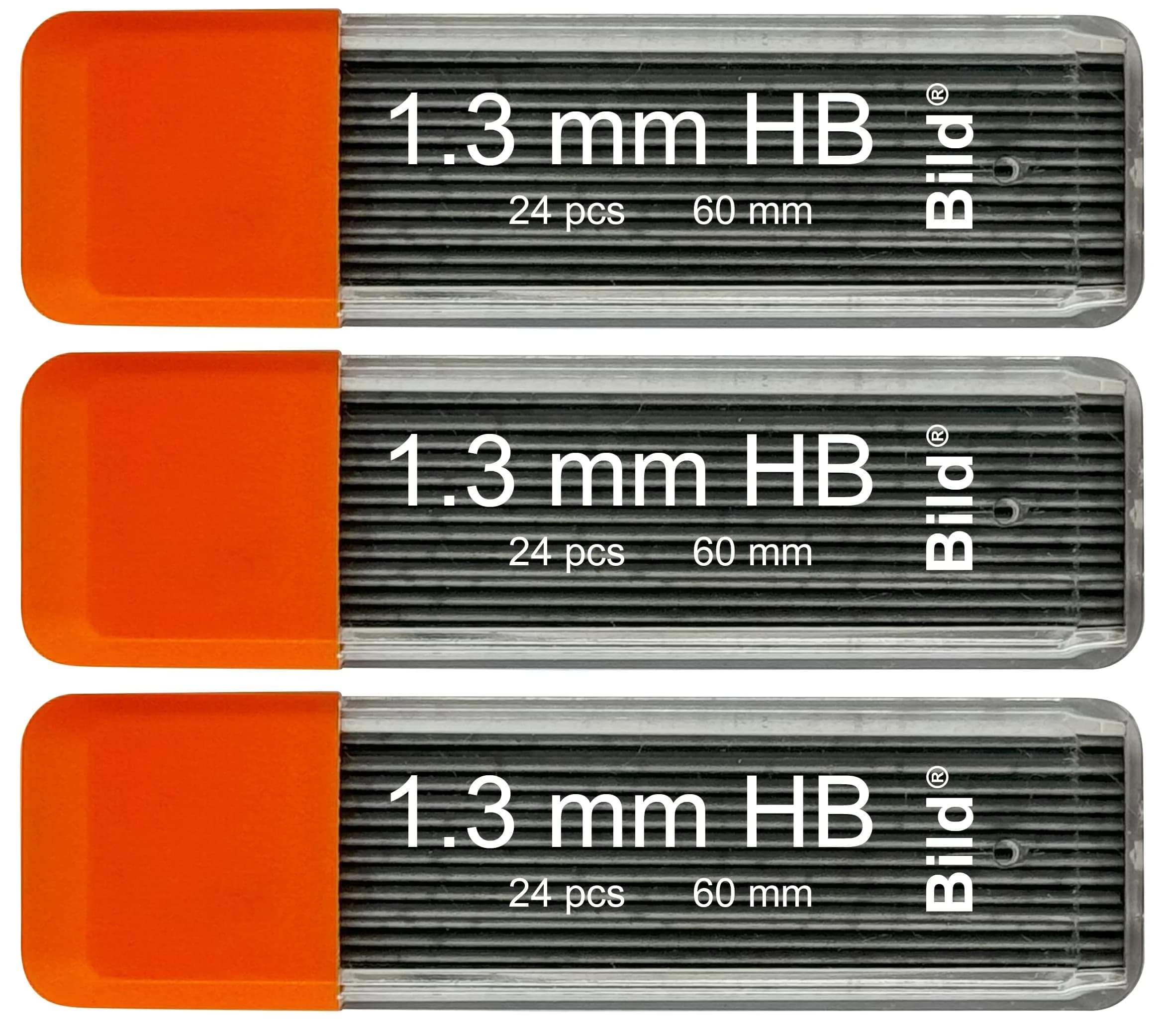 Bild Premium Mechanical Pencil Lead Refills (HB, 0.5 mm) | Smooth Dark Line, Break-Resistant (70-120 chars) — Black