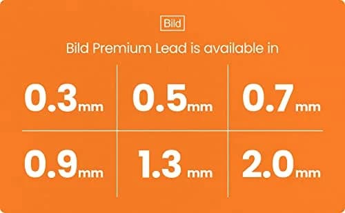 Bild Premium Mechanical Pencil Lead Refills (HB, 1.3 mm) | Smooth Dark Line, Durable, 72 Refills thumbnail 2