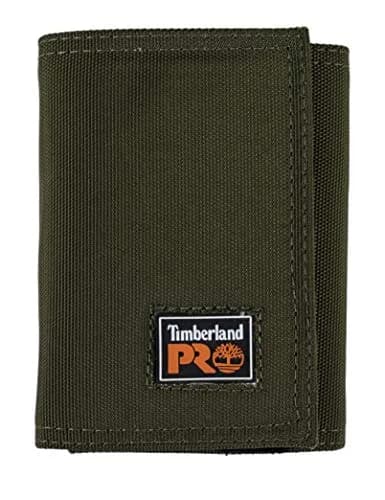 Timberland PRO Cordura Nylon RFID Trifold Wallet with ID Window & Gift Box | Olive, 13 Card Pockets, 2.4 oz (68 g) thumbnail 1