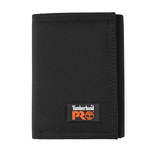 Timberland PRO Cordura Nylon RFID Trifold Wallet with ID Window, Black 10.8cm (4.25") | Secure Men's Wallet for India thumbnail 1