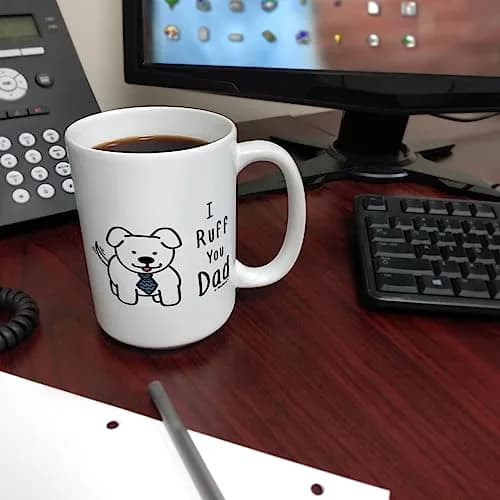 ThisWear Ruff You Dad 15oz Coffee Mug | Classic White Ceramic, Microwave & Dishwasher Safe thumbnail 6