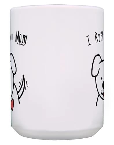 ThisWear Ruff You Mom 15oz Coffee Mug | Classic Ceramic, Microwave & Dishwasher Safe thumbnail 4